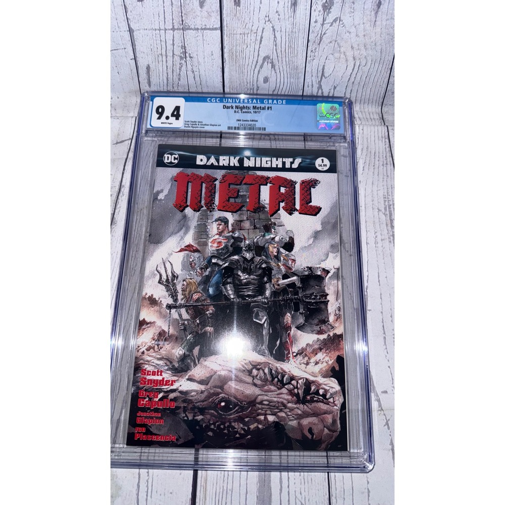 DC Dark Nights Metal 1 CGC 9.4 ZMX Comics Edition Dustin Nguyen Variant 2017